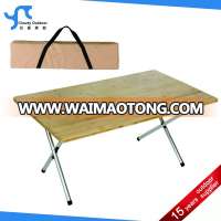 folding camping table bamboo outdoor furniture